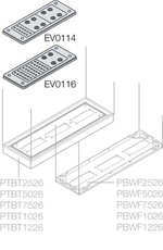 Фланец кабельный на 28 вводов,214х90 | EV0114 | ABB title=