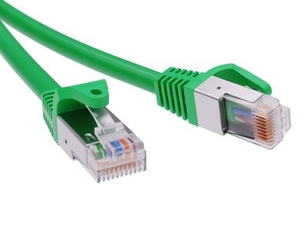 Патч-корд экранированный CAT5E F/UTP 4х2 LSZH зелёный 2м title=