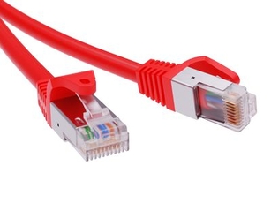 Патч-корд экранированный CAT5E F/UTP 4х2 LSZH красный 7м title=