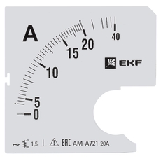 Шкала сменная для A721 20/5А-1,5 EKF PROxima (s-a721-20) title=