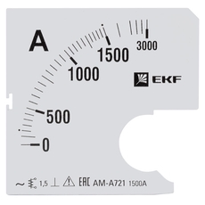 Шкала сменная для A721 1500/5А-1,5 EKF PROxima title=