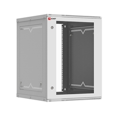 Шкаф телекоммуникационный настенный разборный 15U (600х650) дверь стекло, Astra A серия EKF Basic title=