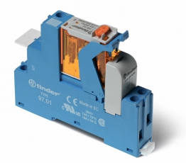 Интерфейсный модуль, электромеханическое реле; 1CO 16A; контакты AgNi; питание 24В DC; категория защиты IP20; винто | 4C0190240050SPA | Finder title=