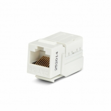 Вставка Keystone Jack KJNE-8P8C-C5e-90-WH RJ-45(8P8C), категория 5e, 110 IDC, заделка с помощью NE-TOOL, белая | 46653 | Hyperline title=