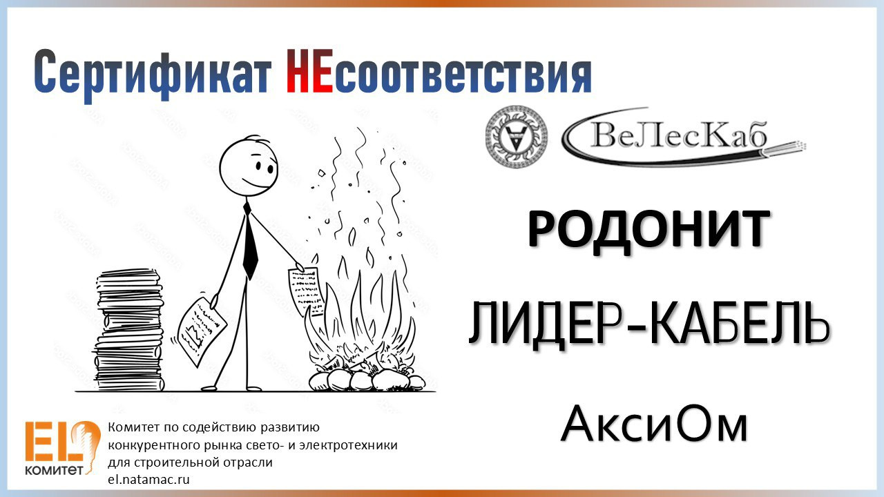 Продажа кабельной продукции без сертификатов соответствия: административная ответственность и крупны...